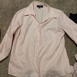 Pink button up shirt
